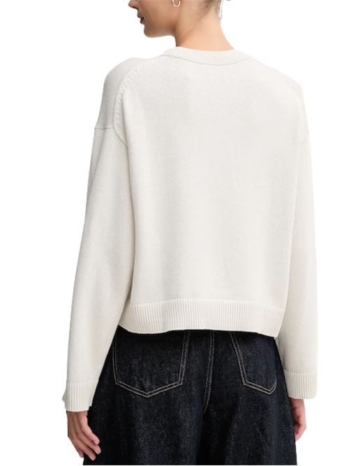 Maglioncino in cotone con CK ricamato Calvin Klein Jeans | LV047D304G67U